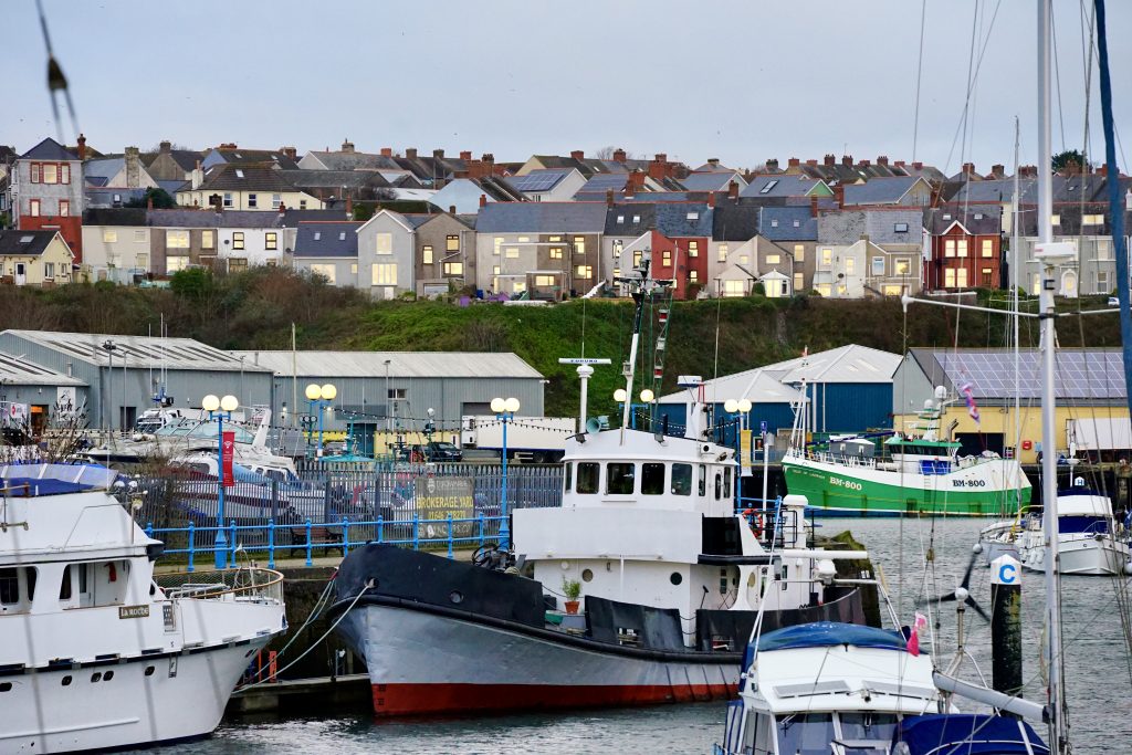 The marina and harbour at Milford Haven