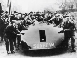 Sunbeam 1000hp at Wolverhampton factory before being shipped to Daytona