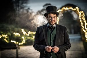 Mr Scrooge in A Christmas Carol production at Beaulieu